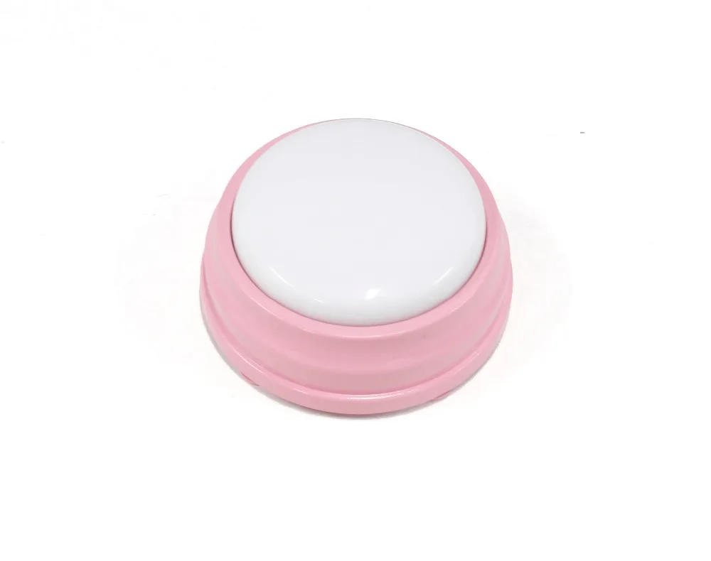 

Only 2 pcs Super nice Pink color for love gift, romantic sound button can recording 30s your own voice