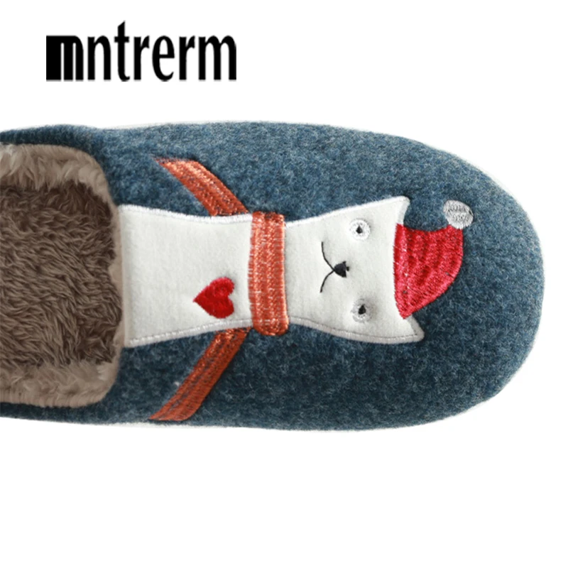 Теплые домашние тапочки Mntrerm женские зимние для спальни Нескользящие большие