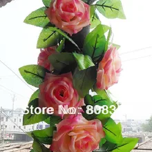 20 шт 2 метра роматический французский стиль искусственные розы камелии цветочные гирлянды свадебные Рождественские украшения лоза