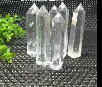 

afa880320+++6pc Natural white crystal ornaments wholesale sharp single column