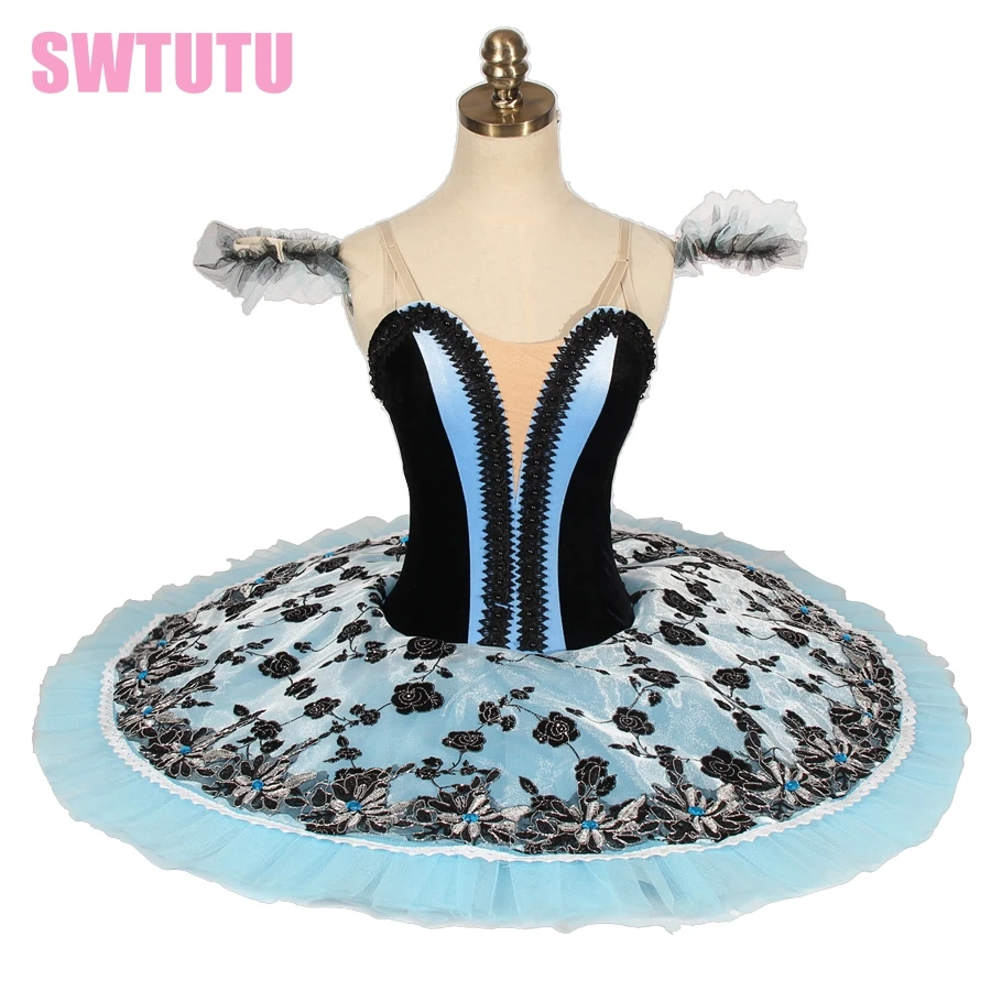 Black Blue Harlequinade Professional Ballet Tutu Stage Don Quxote Ballet Costumes Performance Classical Pancake TutusBT9150
