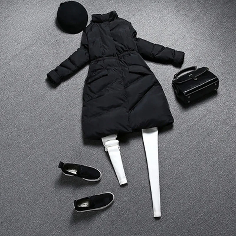 

Hot Sale Women OverJackets Long Slim Coat Thick Covered Button Winter Coat Cotton Padded Fashion Casual Clothes Free Shipping