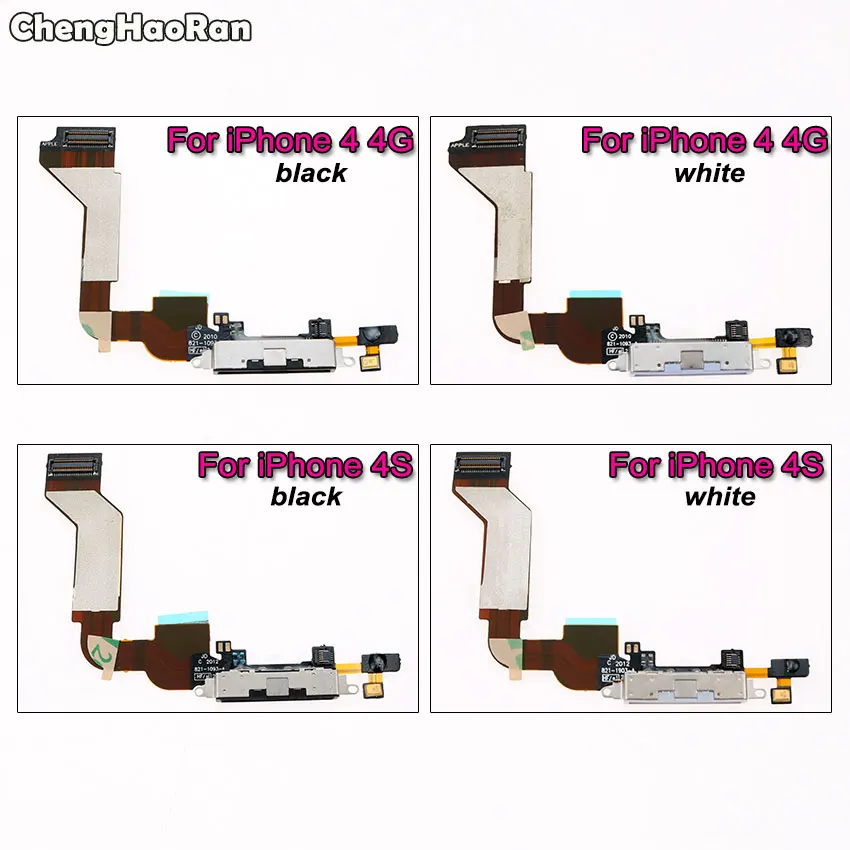 ChengHaoRan USB зарядный док-порт гибкий кабель для iPhone 4 4G 4S зарядное устройство