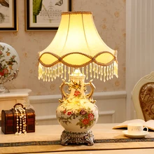 American ceramic table lamp European table lamp bedroom bedside lamp desk lamp French pastoral living room luxury retro decorati American ceramic table lamp European table lamp bedroom bedside lamp desk lamp French pastoral living room luxury retro decorati