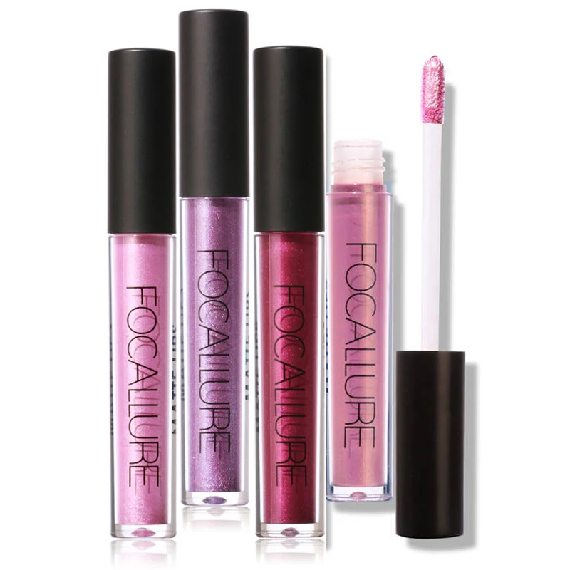 FOCALLURE Waterproof Long Lasting Lipgloss Pigment Shimmer Lips