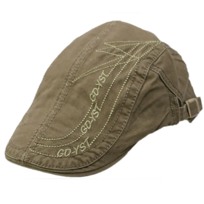 

HUOBAOSummer Fashion Cotton Berets Caps For Men Casual Peaked Caps letter embroidery Berets Hats Casquette Cap