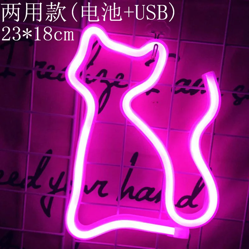 Светодиодный ночсветильник с зарядкой от USB декоративные буквы для праздника