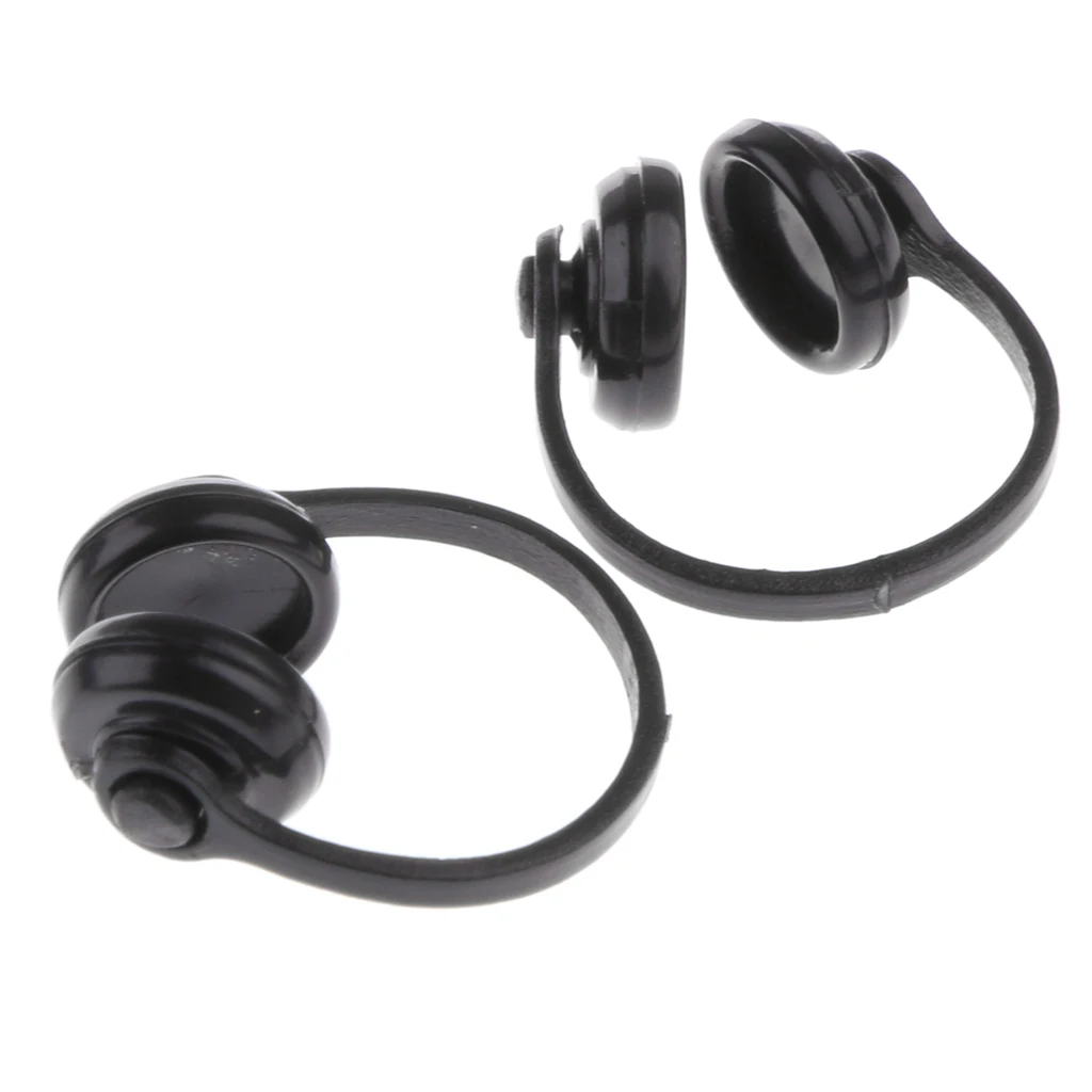 2 Pieces Plastic Wireless Earphone Headphone model  for 1/12 Dollhouse   accessories Miniatures decor kit 