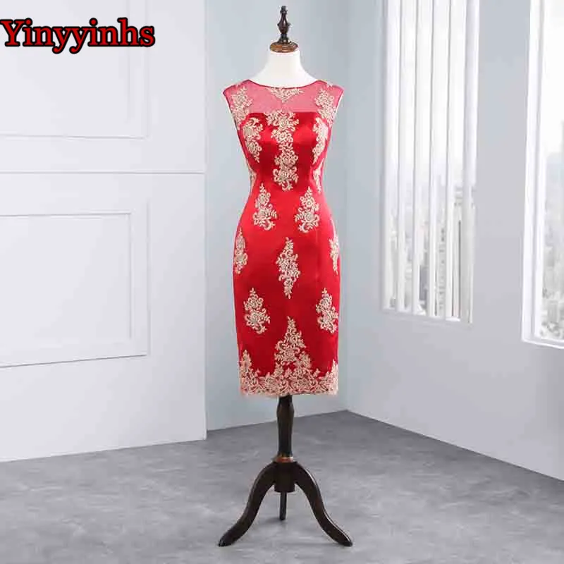 Vestido De Madrinha, платья для мамы невесты, длина до колена, 2 предмета, с жакетом, платья для мам, высокое качество, свадебное платье