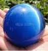 YM  304    Hot Sell ASIAN QUARTZ DEEP BLUE CAT EYE CRYSTAL BALL SPHERE 60MM + STAND 2