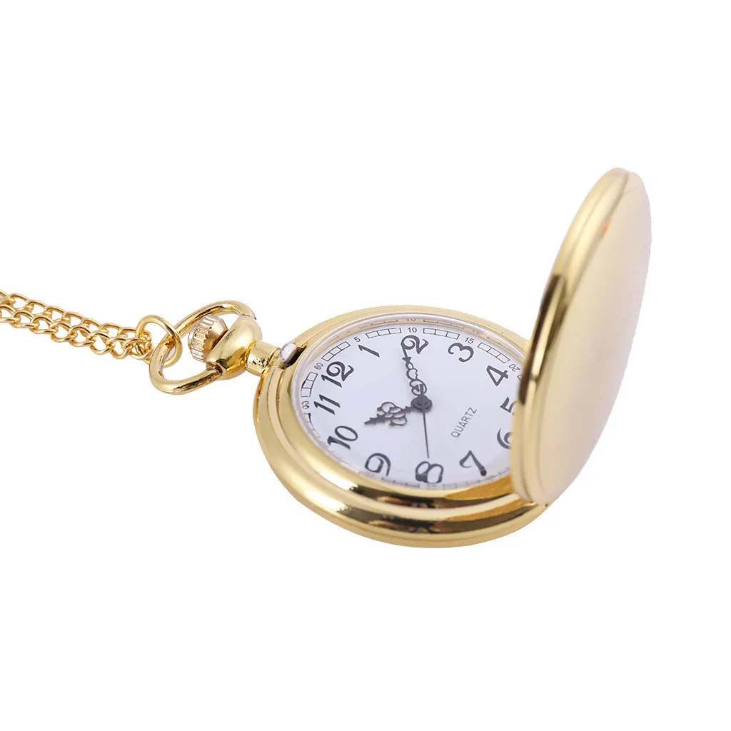 Классические большие двухгранные золотые модные карманные часы в стиле корта карманные часы для мужчин, женщин, детей подарок ожерелье часы Пара часы для пожилых мужчин