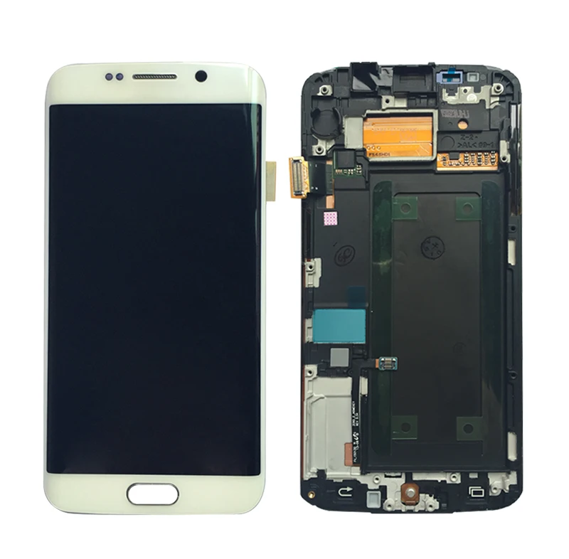 In stock G9250 lcd Screen with frame LCD Display+Touch screen digitizer assembly infinix For Samsung S6 Edge repuesto | Мобильные