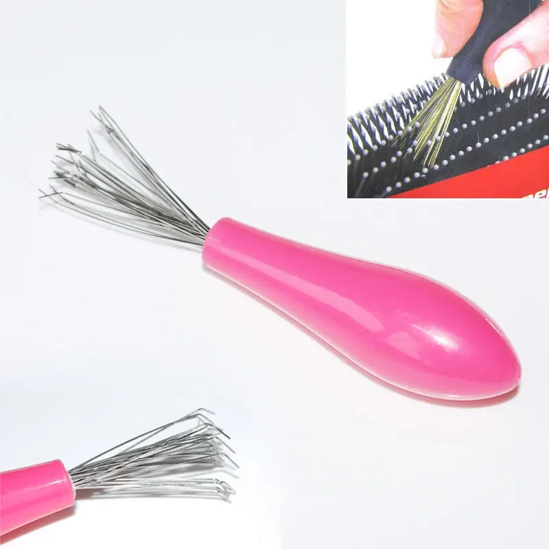 

Hot Sell 1pcs Comb Hair Brush Cleaner Cleaning Remover Embedded Tool Plastic Handle Free Shipping Embedded Beauty Tools TY468