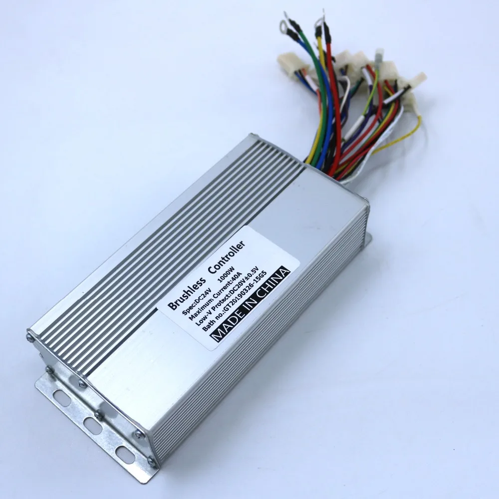 Регулятор скорости электродвигателя GREENTIME 24 в 1000 Вт 40Amax BLDC 15 MOSFET контроллер