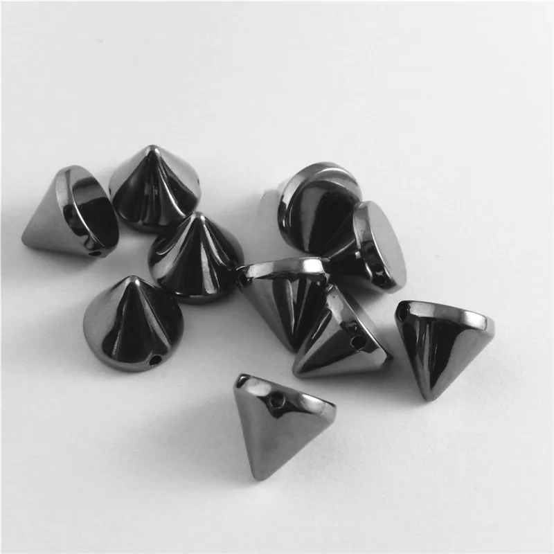 Mixed Bullet Cone Spike Acrylic Bead Punk Rivet Bracelet Spacer Beads Charms