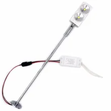2W LED Picture Light 12V input 4PCS/lot Desk Reading Stand Pole Post Lamp Fixture With Base Angle Adjustable Spotlight Showcase