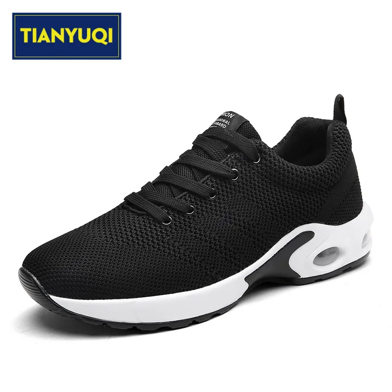 TIANYUQI Men Sport Shoes Breathable Mesh Trainers Athletic Jogging Shoe Light Outdoor Air