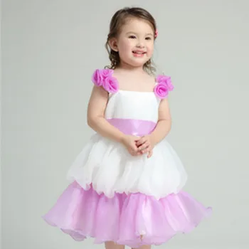 

Brand New Vintage Girl Dress Summer Style Purple White Sleeveless Girls Vestidos 2020 Fashion Kids Clothes AKF164046