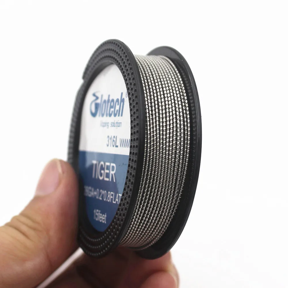 Glotech 316L Alien Tiger Fused Clapton Heating Wire Hive Mixed Twisted Coil Wire for DIY RDA RBA Atomizer Building Vape Coils Glotech 316L Alien Tiger Fused Clapton Heating Wire Hive Mixed Twisted Coil Wire for DIY RDA RBA Atomizer Building Vape Coils