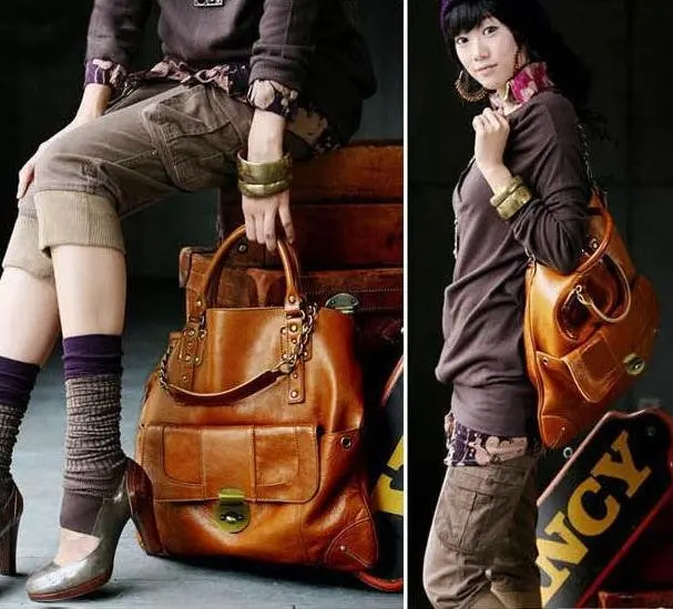 Модная женская дизайнерская сумка+ сумки женские+ женские сумки через плечо+ искусственная кожа+ коричневый Гарантия WH30 - Цвет: brown