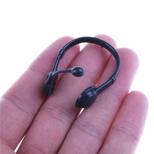 Por Wireless Christmas Decorations For Child Kids Christmas Gift 1 12 Dollhouse Miniatures Plastic Wireless Earphone Headphone Doll House Decor Clic Toys