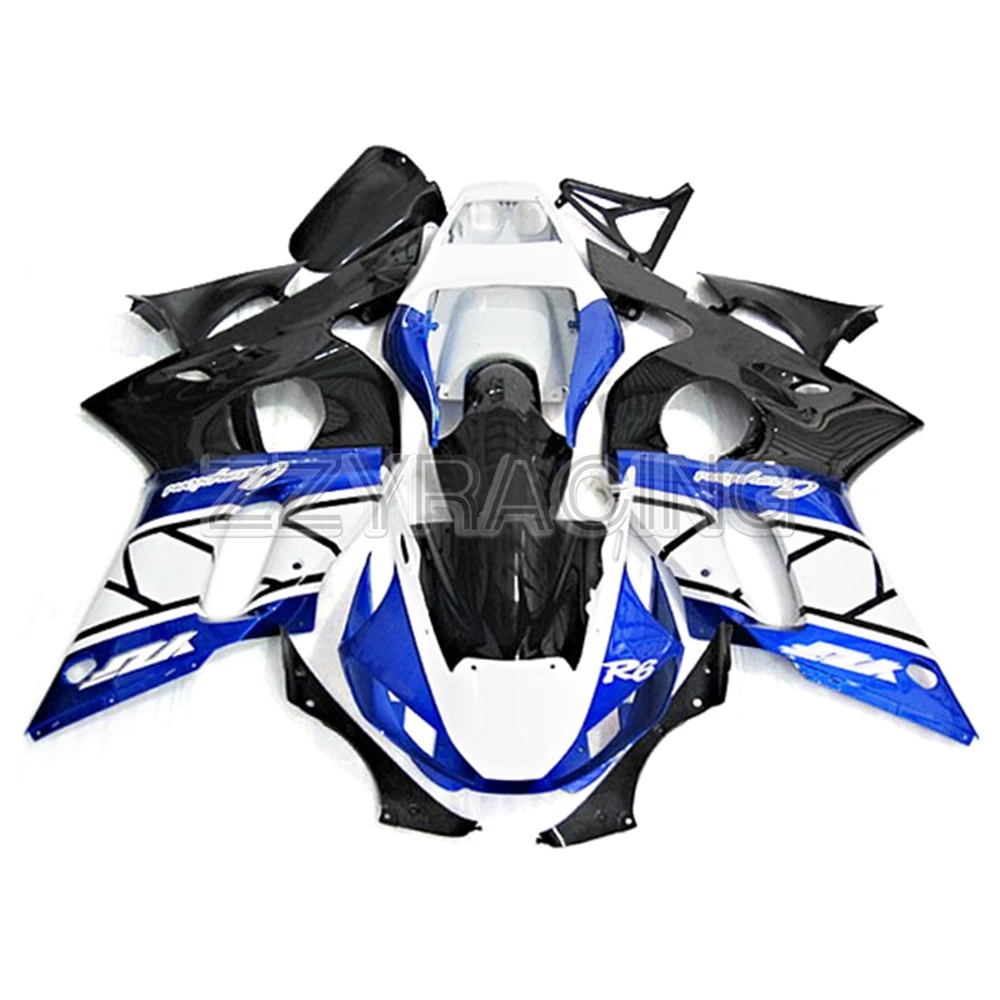 

Injection Fairings for Yamaha R6 1998 - 2002 99 00 01 Complete Panels Kit 1999 2000 2001 ABS Plastic Body Work Blue Black Frames