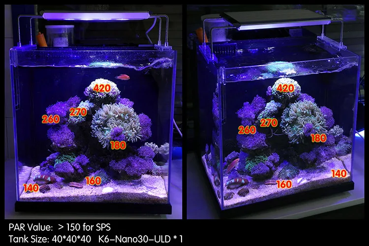 Ключ морской коралловый светильник K6-ULD 40 60 80 110 140 высокая мощность полный спектр светодиодный coralline лампа автоматический рассвет и закат