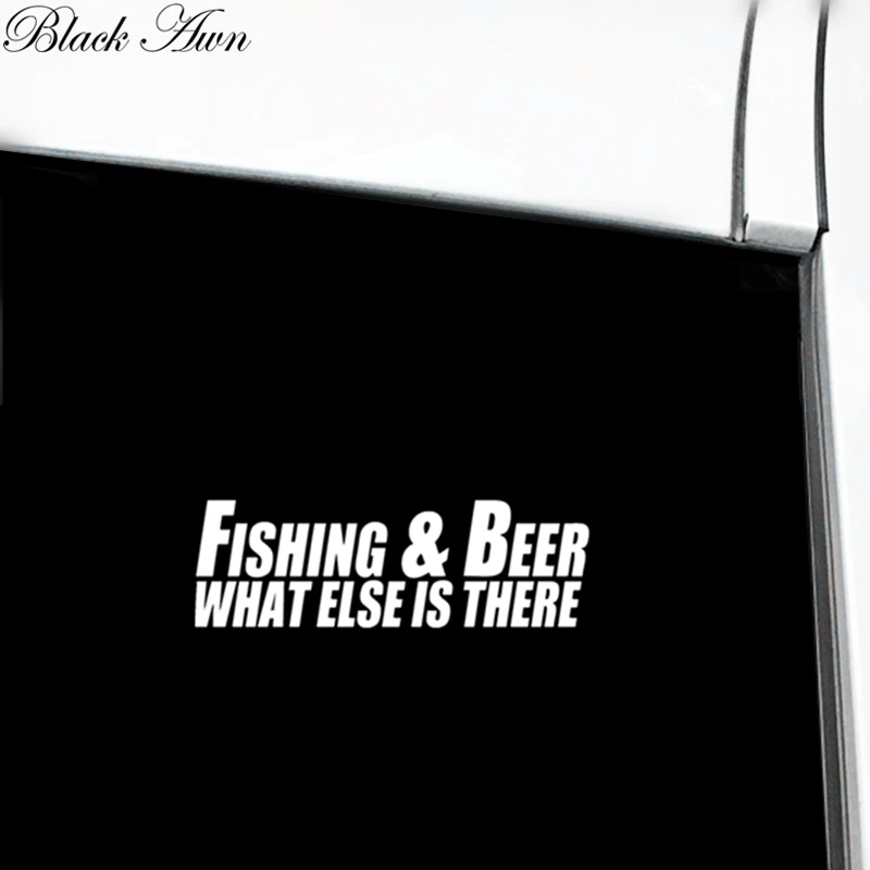 

Fishing and beer what else is there funny truck car window sticker decal D079