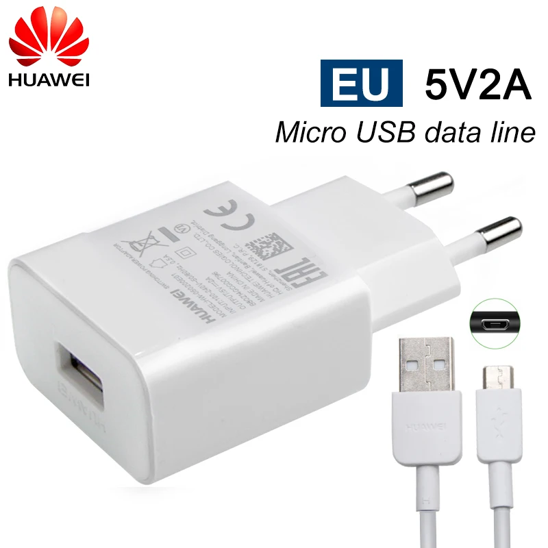 Huawei QC 2,0 быстрое зарядное устройство Micro type-C USB кабель для huawei P8 P9 Plus Lite Honor 8 9 mate 8 10 Nova 2 2i 3 3i - Тип штекера: Charger-Micro cable