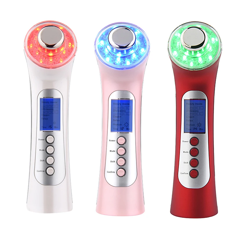 Home Use Best Portable Galvanic Ion Spa Ultrasonic Photon Therapy Skin