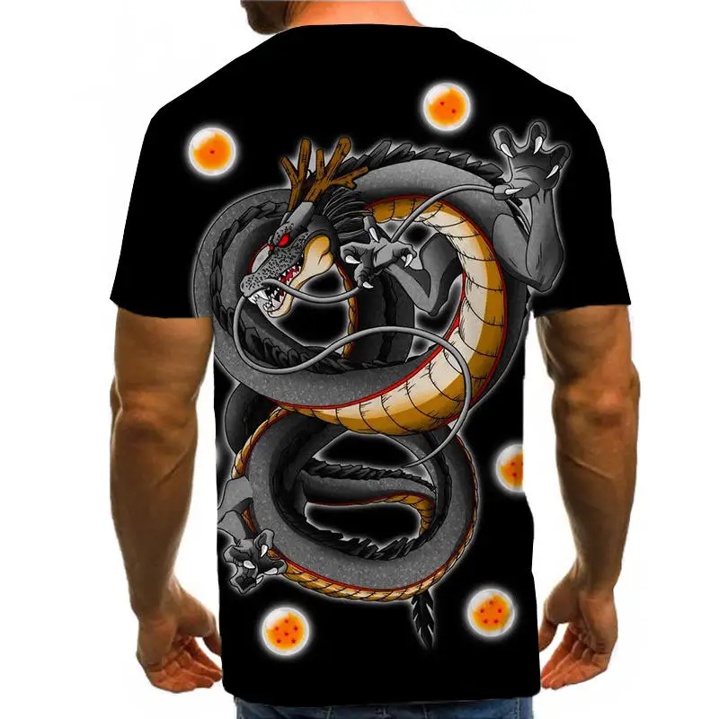 Dragon Ball Z Ultra Instinct God Son Goku Super Saiyan Men Tshirt 3D Printed Summer O-Neck Daily Casual Funny T shirt Plus Size