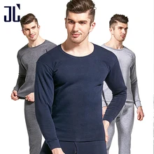 JL Winter Thermal Underwear Male Set M-4XL Winter Cold Protection Thick Sleepwear for Men Warm Pants Thermal Tops Long Johns