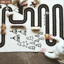 70X180 см домашние Приключения головоломки детские игры мат коврик для ползания развивающий коврик для детей игровой коврик Детский ковер