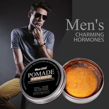 100 г синий ZOO Мужская винтажная масляная голова паста долговечная форма пластиковый эластичный твердый воск