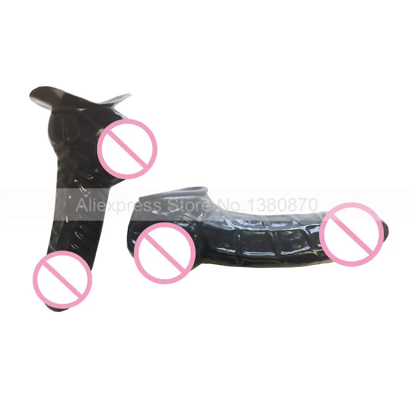 Latex Black Penis Sheath Fetish Rubber Condom Can DIY in Catsuit or Used by Itself S-LA107