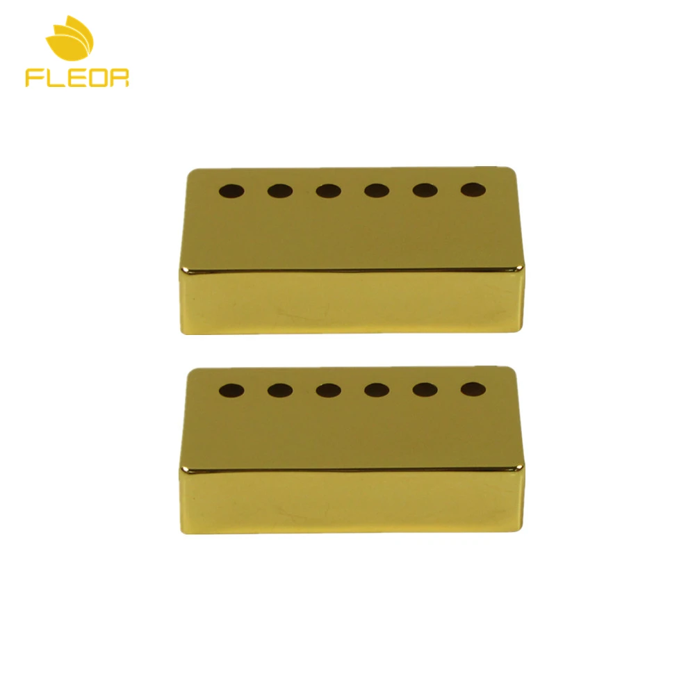 FELOR 2pcs Metal Humbucker Guitar Pickup Covers Neck +Bridge Cover for