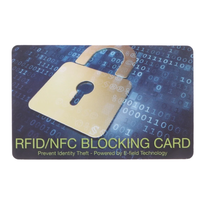 

Credit Card Protector RFID Blocking NFC Signals Shield Secure For Passport Purse