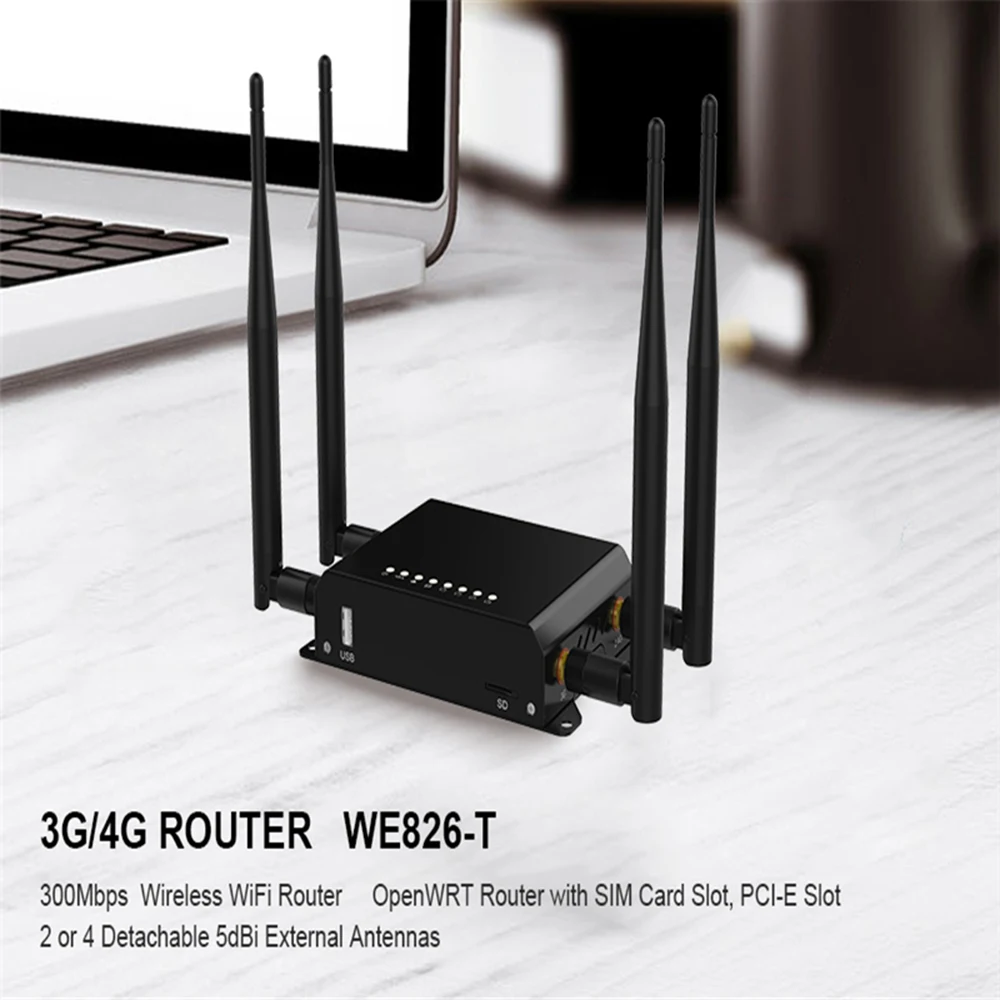 Cioswi 4G WE826-T модем Wi-Fi с sim-картой слот wifi роутер автомобиль/маршрутизатор шины Wi-Fi повторитель 2. 4G Гц MT7620A чипсет беспроводной маршрутизатор
