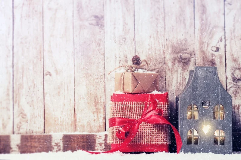 Laeacco Christmas Gift Planks Baby Children Photography Backgrounds Custom Photographic Backdrops For Home Photo Studio | Электроника