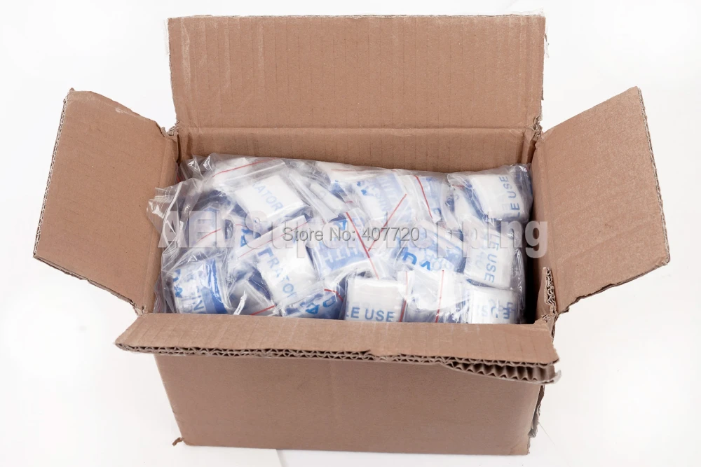 Упаковка из 250 мини маски для искусственного дыхания CPR LIFE KEY Resuscitation mask Refills Rescue Breather Face Shield с одноходовой клапан