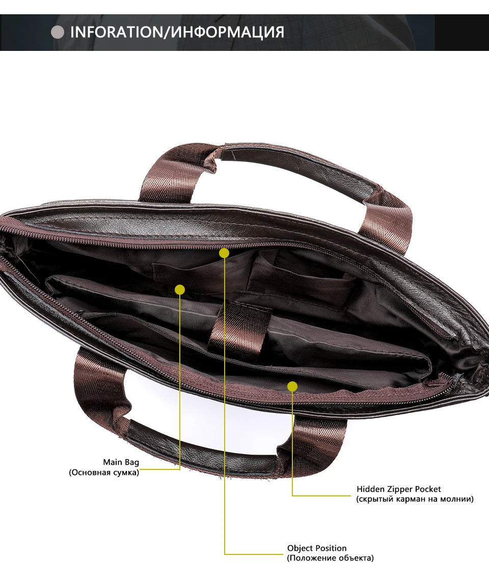 MVA из натуральной кожи Портфели Для мужчин сумка Бизнес сумка для компьютера/Docu Для мужчин t Портфолио ноутбук Портфели 14 дюймов офис сумка