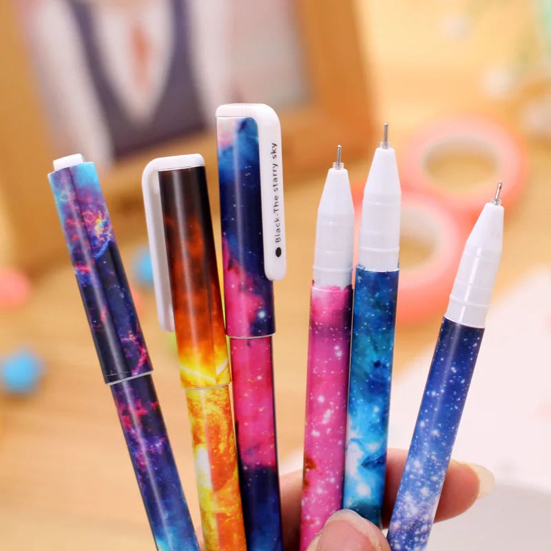 

3Pcs The Starry Sky Pen of Shiny and Smooth,The Vast Galaxy Dotted Series of Color Pen, Used for Cartoon Writing School Supplies