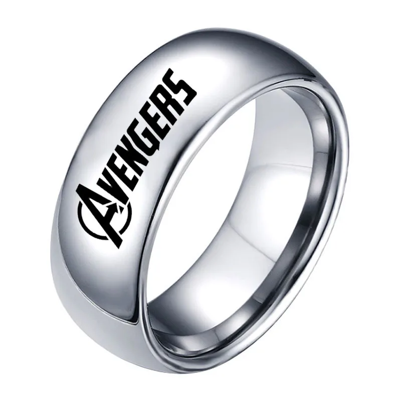 Новое кольцо в стиле хип-хоп, логотип «Союз Мстителей», черное кольцо, мужские винтажные кольца в стиле панк, Супермен, рождественские трендовые ювелирные изделия, мужское кольцо с драконом