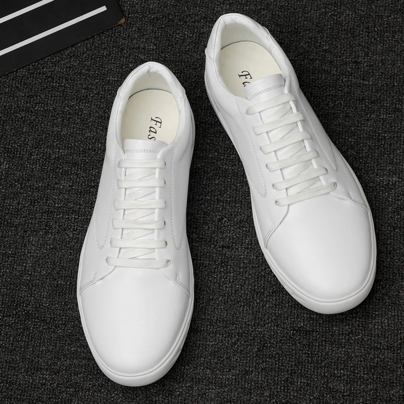 

Size 37~46 male sneakers 2019 Fashion Comfortable Casual men's genuine leather shoes #AB1658