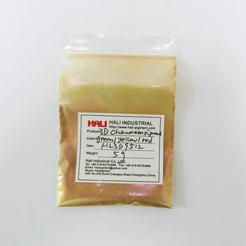 

3D chameleon pigment,three-dimensional pigment,chameleon magic pigment,3D powder,1lot=5g,item:HL3D9512,color:green/yellow/red..