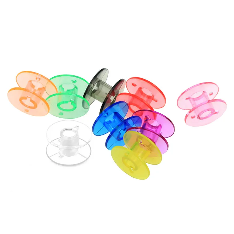 

1PC Hot High Quality Transparent Sewing Machine Bobbins Plastic Shuttle Cords Tailoring Accessories