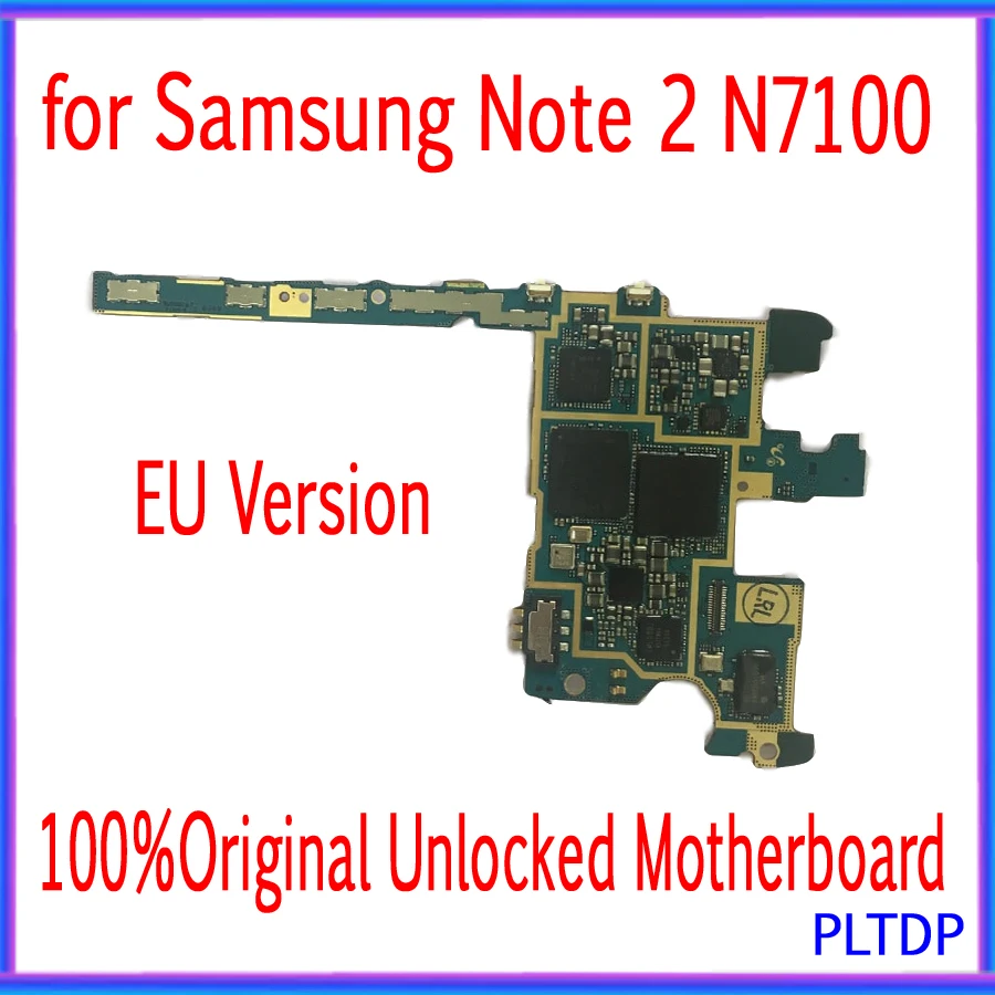 Материнская плата для Samsung Galaxy N7100 100% оригинал системная с чипами 16 ГБ европейская