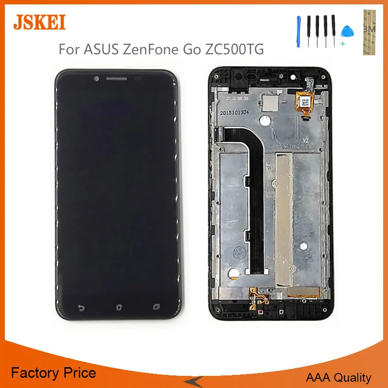 5 дюймов для ASUS ZenFone Go ZC500TG ЖК дисплей полностью протестированный с сенсорным