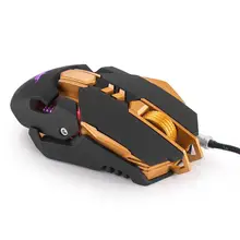 CW50 Wired Gaming Mouse 7 Buttons 3200DPI Tuning 4 Color Breathing LED Light DE21 Drop Ship