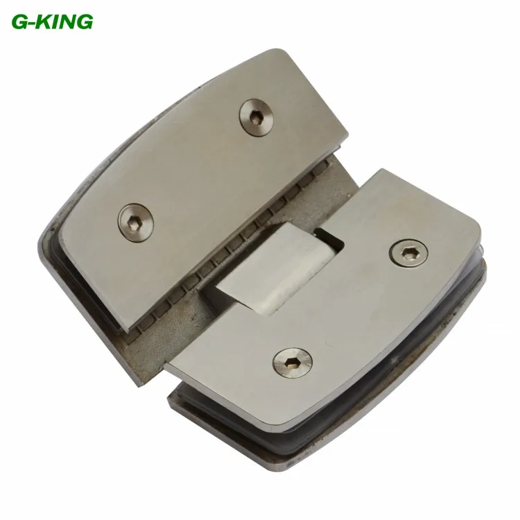 Stainless steel 135 degree glass clamp arc bathroom glass hinge glass